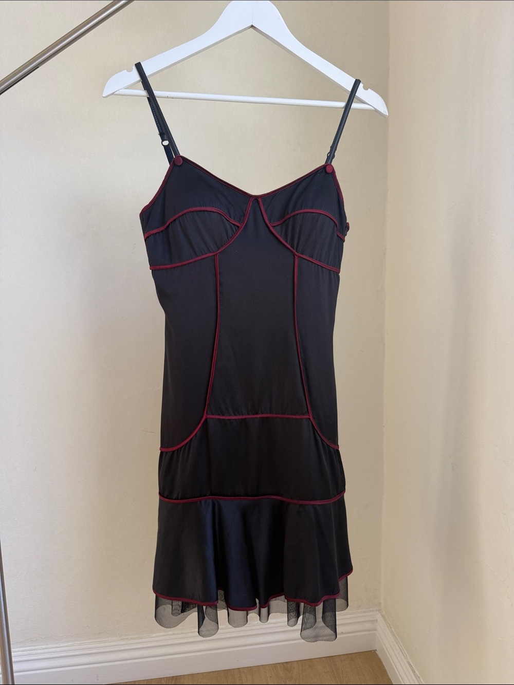Vintage Sue Wong Mini Whimsy Goth Dress
